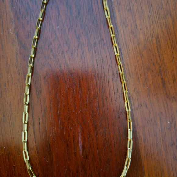 Gold filled paperclip necklace - Picture 3 of 6